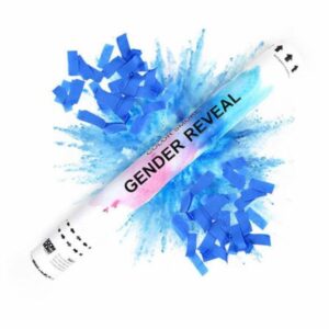 Gender Reveal Biodegradable Confetti and Smoke Cannon 45 cm - Baby Gender Surprise