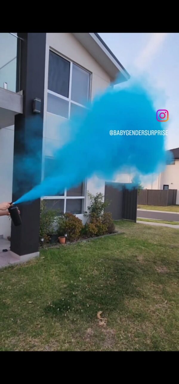 Fire Extinguisher Gender Reveal Blue