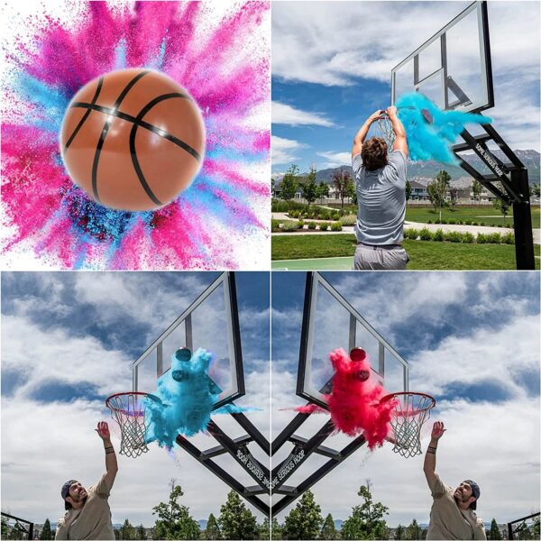 Gender Reveal Basketball Baby Reveal Basketball With Powder Or Sequins Blue Pink Powder Kit Innovative Gifts