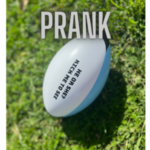 PRANK Gender Reveal Football and Rugby Ball