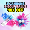 Gender Reveal Cannon and Golf Ball bundle