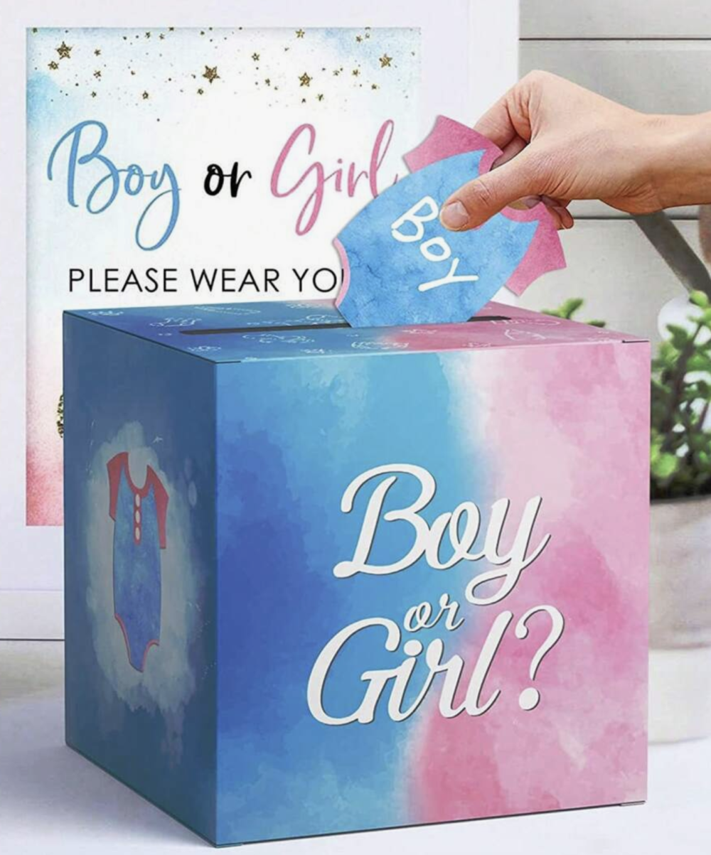 Gender Reveal Voting Box (40 pcs) Baby Gender Surprise