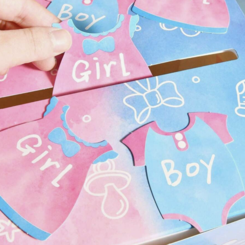 Gender Reveal Voting Box (40 pcs) Baby Gender Surprise