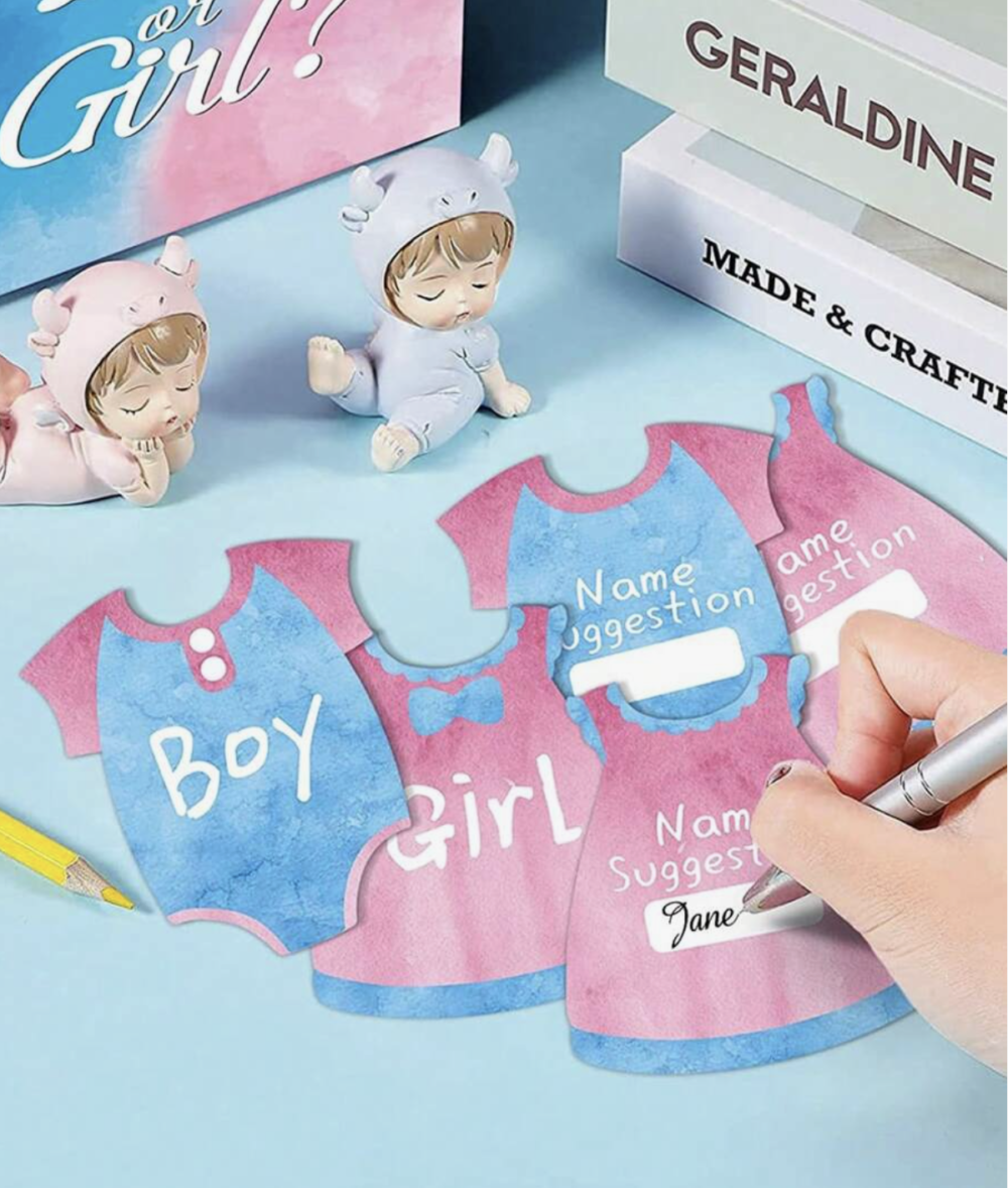 Gender Reveal Voting Box (40 pcs) Baby Gender Surprise